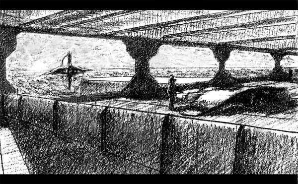 Dibujos con puntos y lineas de paisajes - Imagui