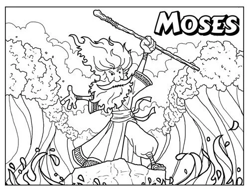 Dibujos Cristianos para niños: Moises abriendo el mar para ... Dibujos Cristianos para niños: Moises abriendo el mar para ...