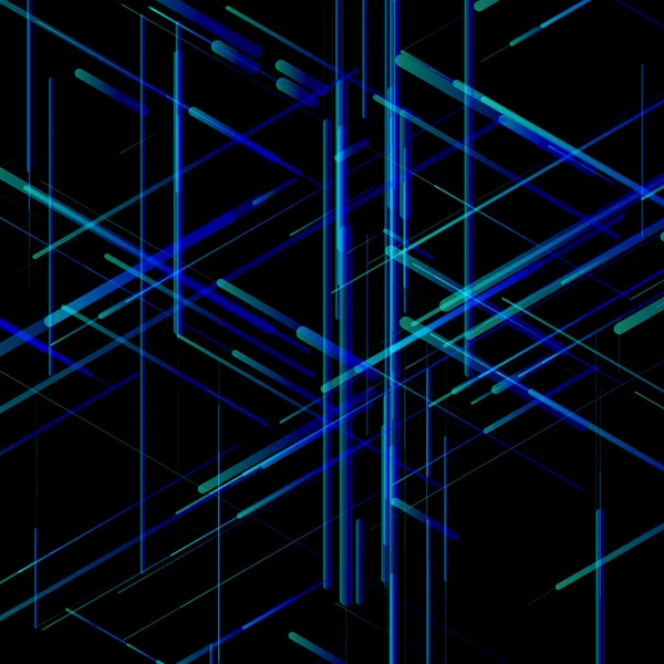 Abstract isometric computer generated 3D blueprint visualization ... Abstract isometric computer generated 3D blueprint visualization ...