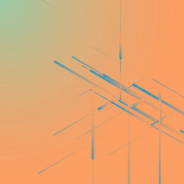 Abstract isometric computer generated 3D blueprint visualization ... Abstract isometric computer generated 3D blueprint visualization ...