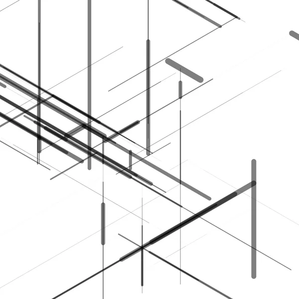 Abstract isometric computer generated 3D blueprint visualization ... Abstract isometric computer generated 3D blueprint visualization ...