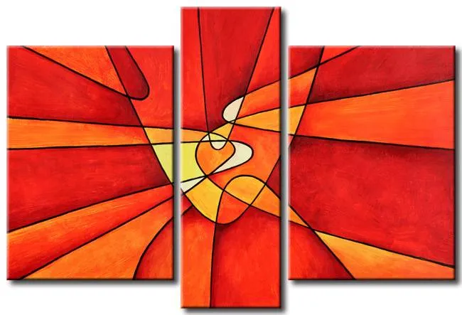 Trípticos al óleo abstractos - Imagui