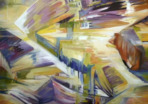 abstracto « Cuadros Modernos Originales Pintados al Oleo