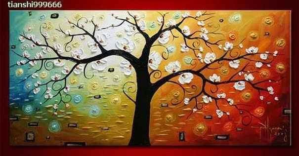abstracto pintura al leo sobre lienzo de arte arbol de la vida ... abstracto pintura al leo sobre lienzo de arte arbol de la vida ...