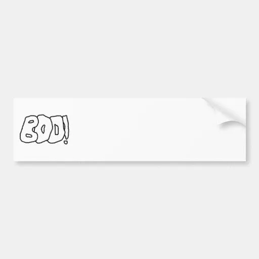Abucheo! Letras dentadas gordas Etiqueta De Parachoque de Zazzle. Abucheo! Letras dentadas gordas Etiqueta De Parachoque de Zazzle.