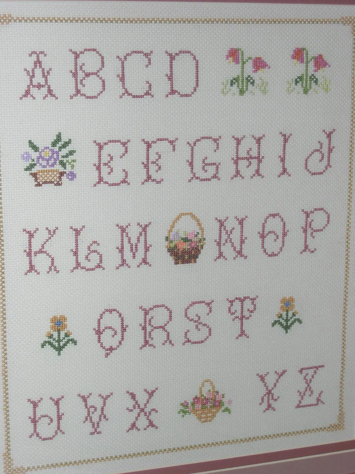 Lo que la Abuela me enseñó...: Abecedario en punto de cruz