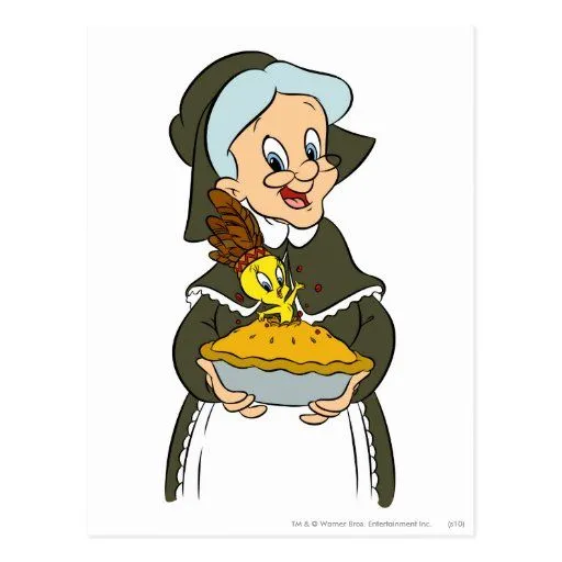 Abuelita y empanada de Tweety Postal | Zazzle