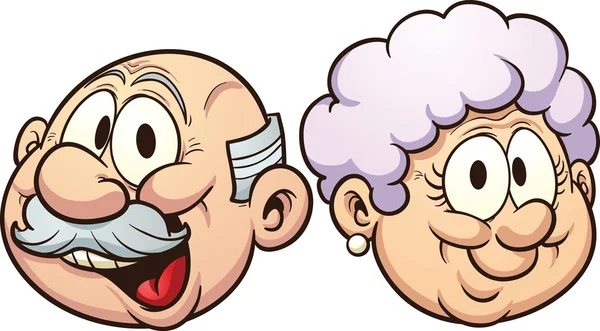 abuelos de dibujos animados — Vector stock © memoangeles # abuelos de dibujos animados — Vector stock © memoangeles #