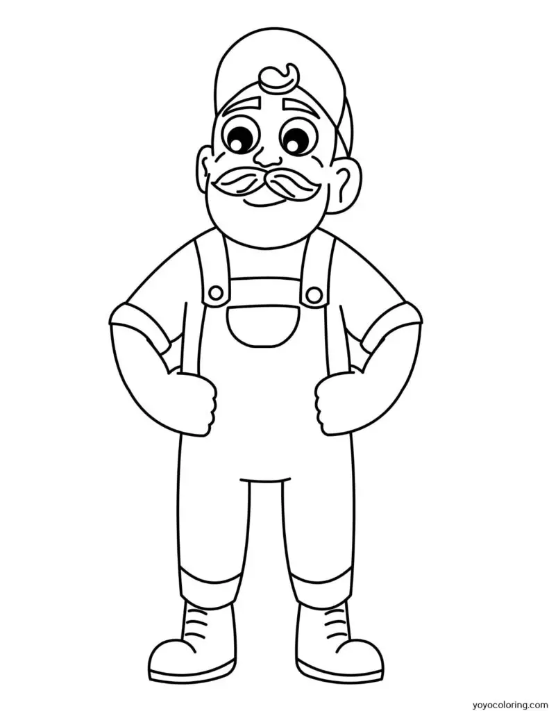 Abuelo para colorear ᗎ Plantilla de pintura imprimible Abuelo para colorear ᗎ Plantilla de pintura imprimible