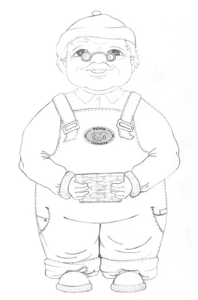 Este abuelo es para la entrada de