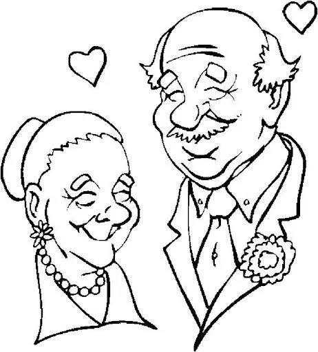 Abuelos en caricatura para colorear - Imagui Abuelos en caricatura para colorear - Imagui