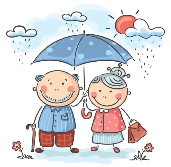 abuelos felices de dibujos animados — Vector stock © Katerina_Dav ... abuelos felices de dibujos animados — Vector stock © Katerina_Dav ...