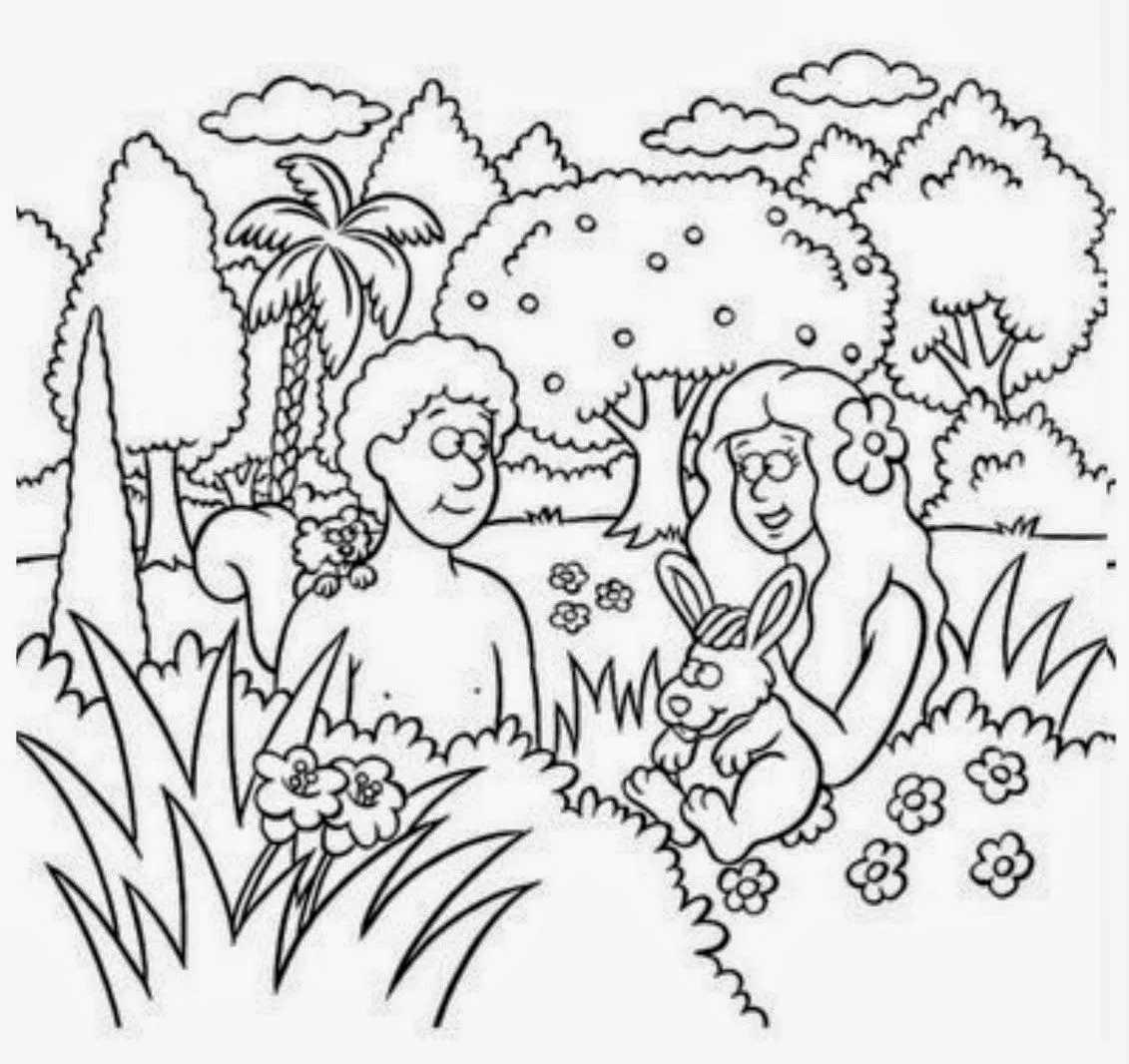 ME ABURRE LA RELIGIÓN: ADÁN Y EVA PARA PREESCOLARES