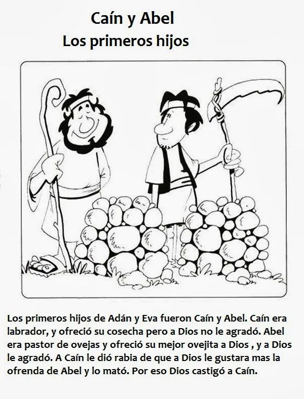 ME ABURRE LA RELIGIÓN: CAÍN Y ABEL. ACTIVIDADES PARA COLOREAR ME ABURRE LA RELIGIÓN: CAÍN Y ABEL. ACTIVIDADES PARA COLOREAR