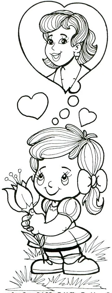 BUENAS NOTICIAS PARA LOS NIÑOS: DIBUJOS PARA COLOREAR DÍA DE LA MADRE