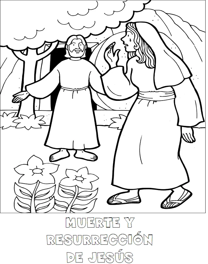 Historias Biblicas para Colorear: Muerte y Resurrección de Jesús ... Historias Biblicas para Colorear: Muerte y Resurrección de Jesús ...