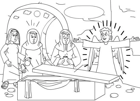 Jesús te llama - Resurrección niños hojas colorear Jesús te llama - Resurrección niños hojas colorear