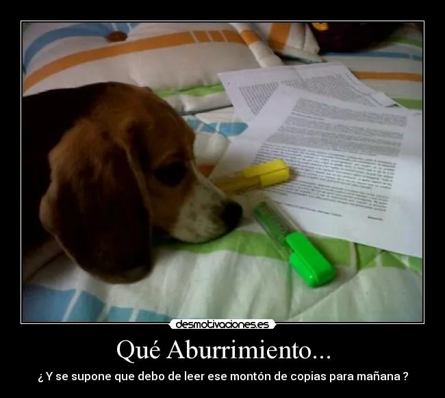 Qué Aburrimiento... | Desmotivaciones