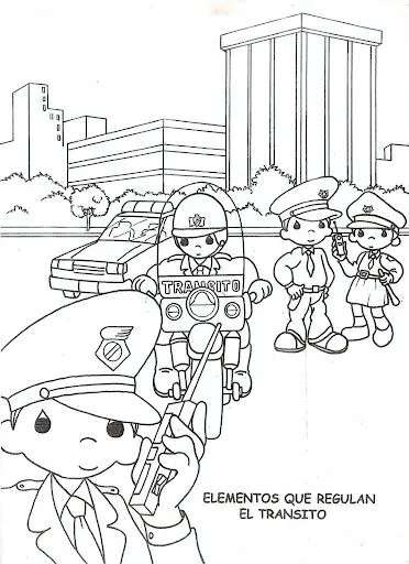 Pinto Dibujos: Elementos de tránsito para colorear Pinto Dibujos: Elementos de tránsito para colorear
