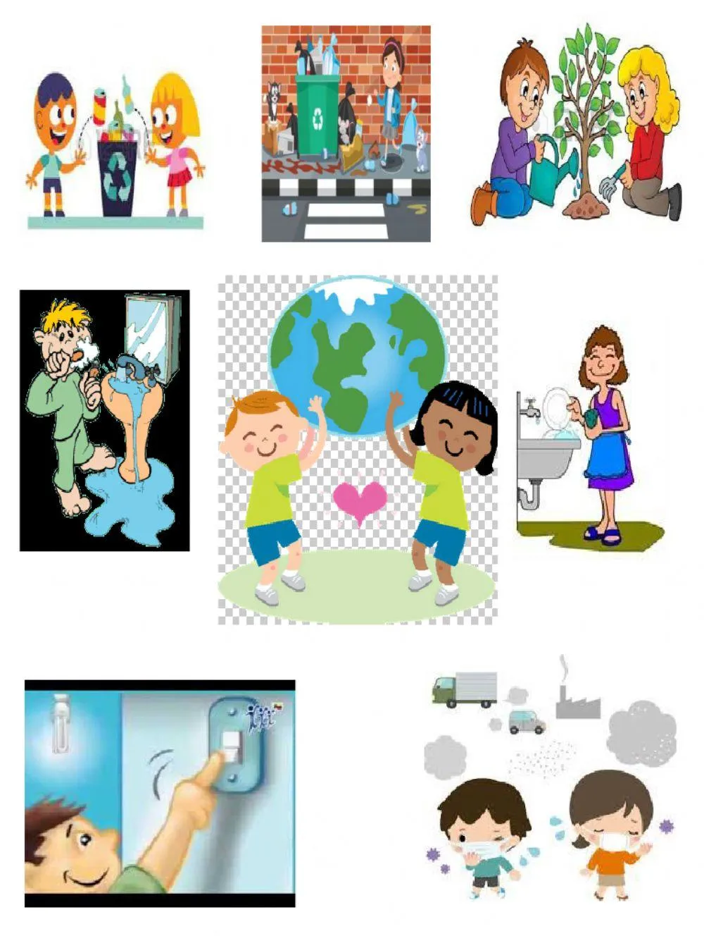 Acciones buenas para el medio ambiente worksheet | Live Worksheets Acciones buenas para el medio ambiente worksheet | Live Worksheets