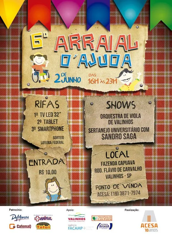 A.C.E.S.A Capuava: Cartaz da Festa Junina 2012
