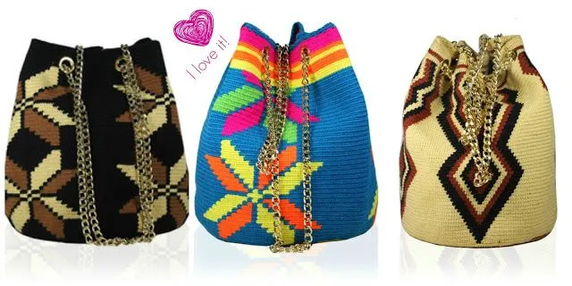 Aclaración: Las mochilas wayuu son de las indígenas wayuu no de ...