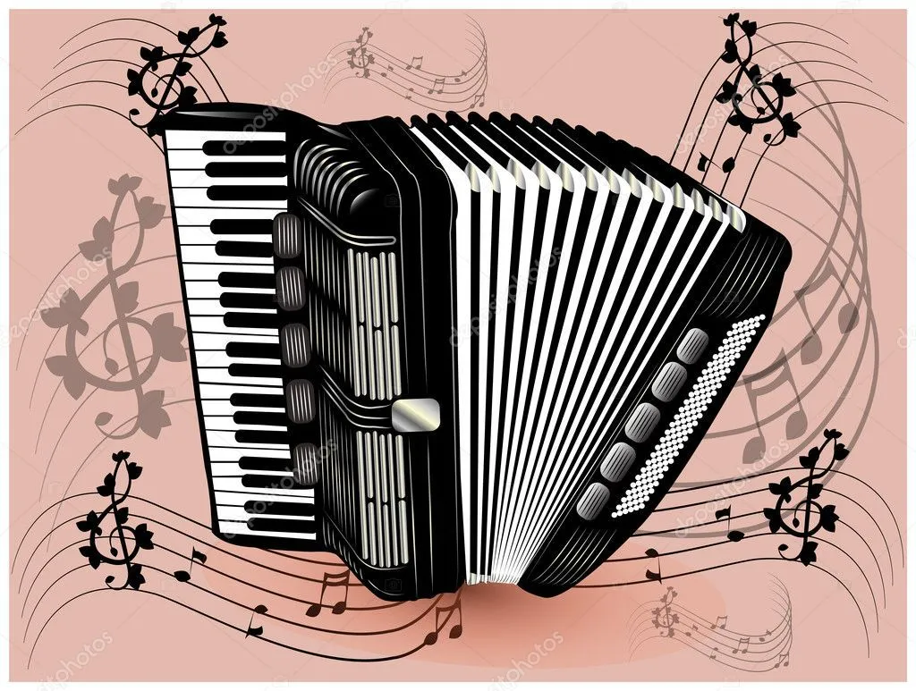 acordeón negro — Vector stock © anadunjakia # acordeón negro — Vector stock © anadunjakia #