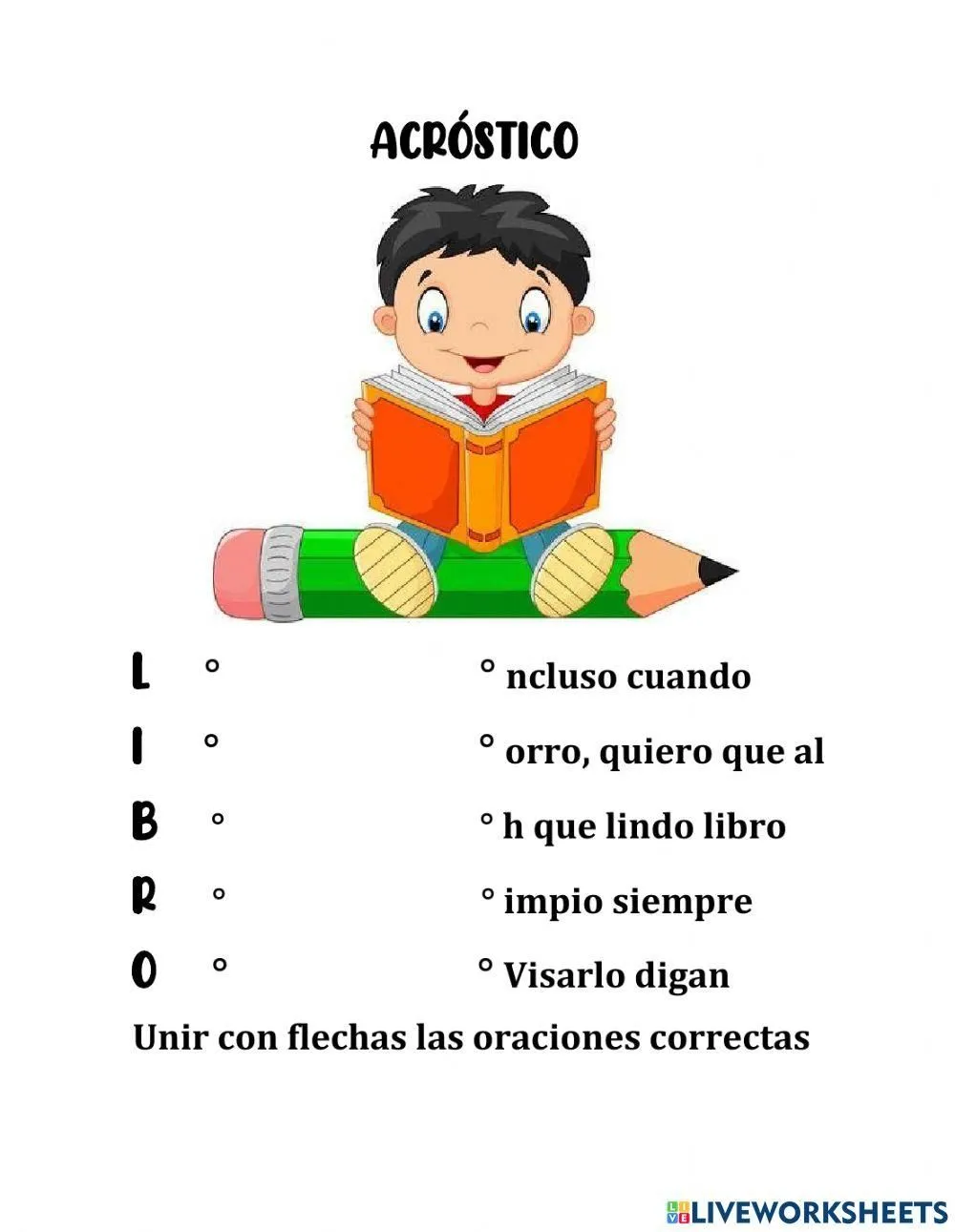 Acrósticos interactive worksheet | Live Worksheets