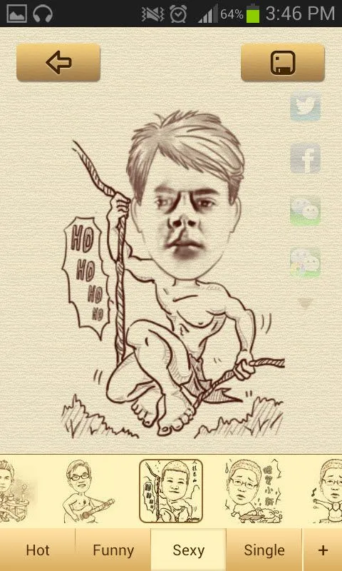 MomentCam convierte las fotos en caricaturas graciosas desde Android