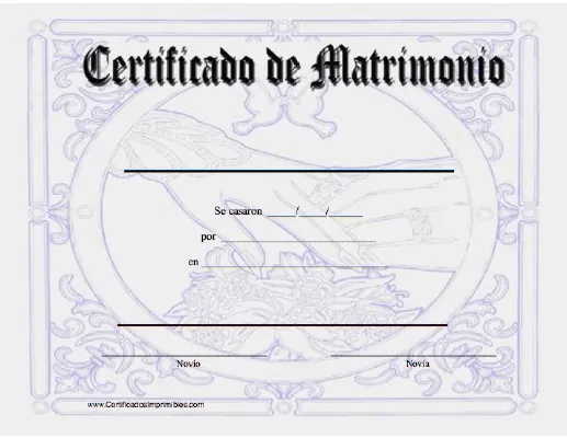 Actas de matrimonio de mentiras para rellenar - Imagui