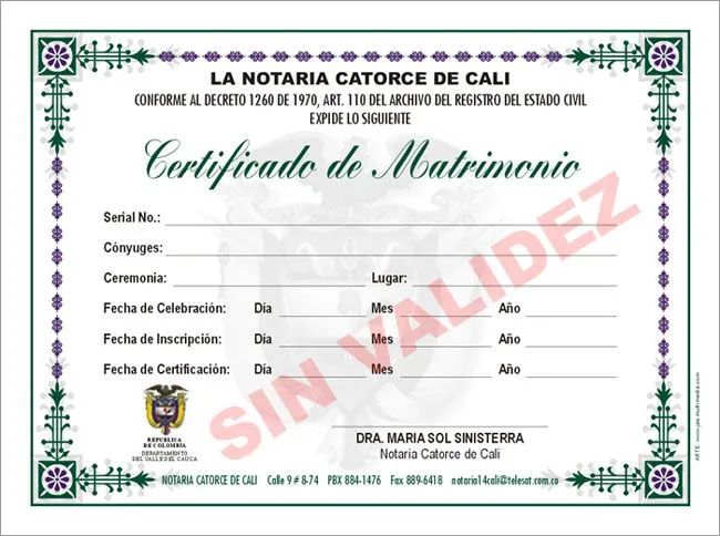 Acta boda civil - Imagui