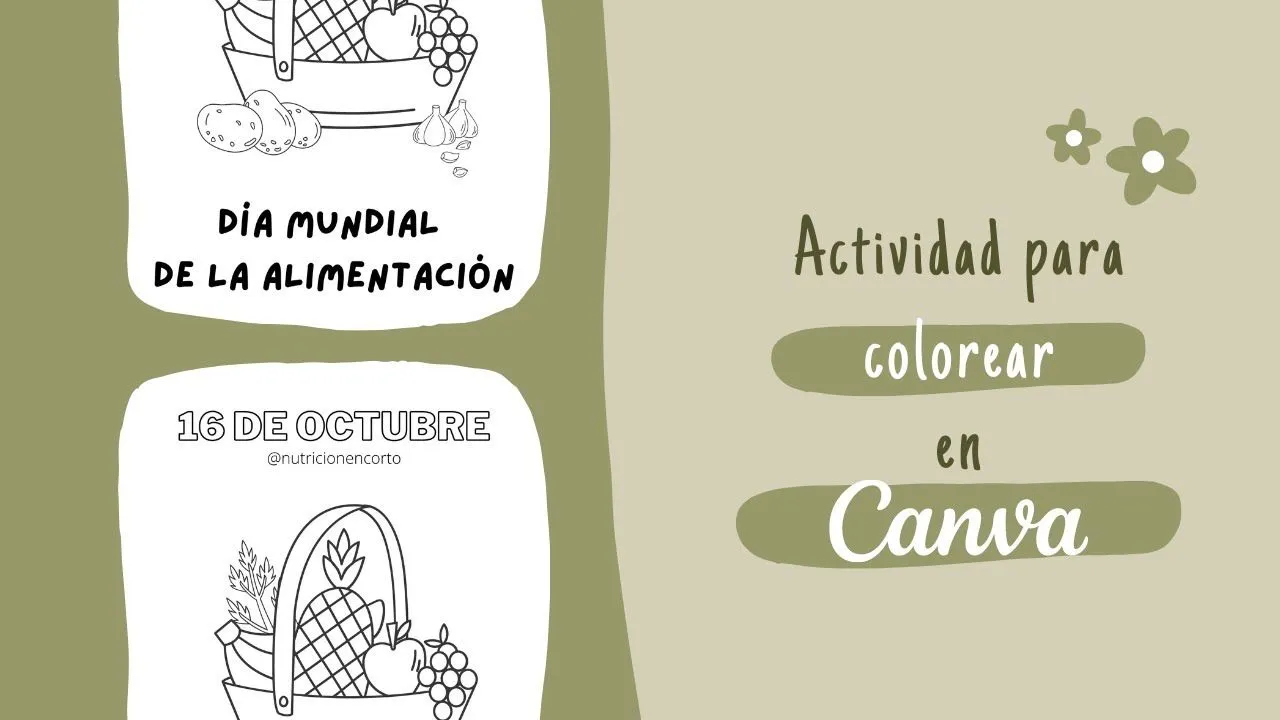 Actividad día mundial de la alimentación para niños | actividad para colorear en Canva - YouTube Actividad día mundial de la alimentación para niños | actividad para colorear en Canva - YouTube