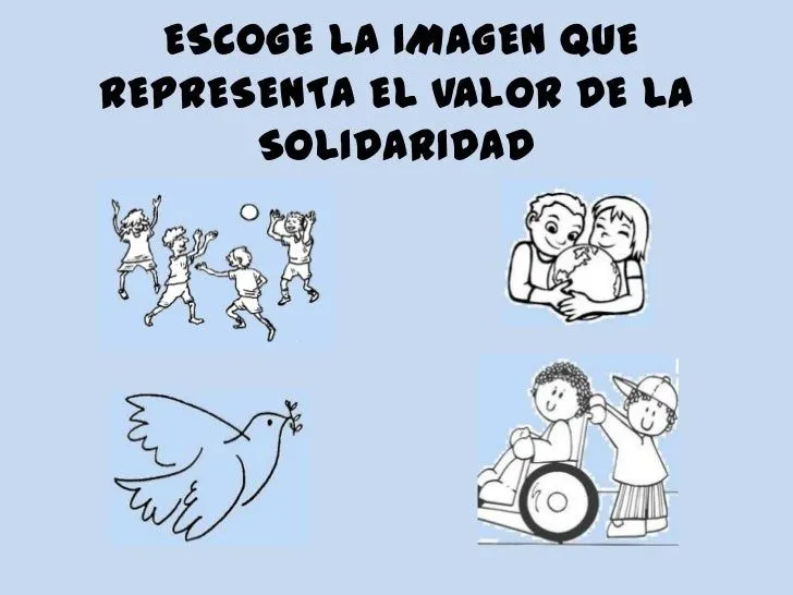 Actividad sobre la solidaridad