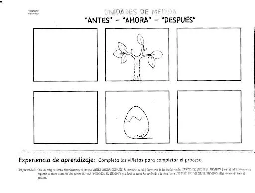 Actividades para colorear de antes y despues - Imagui