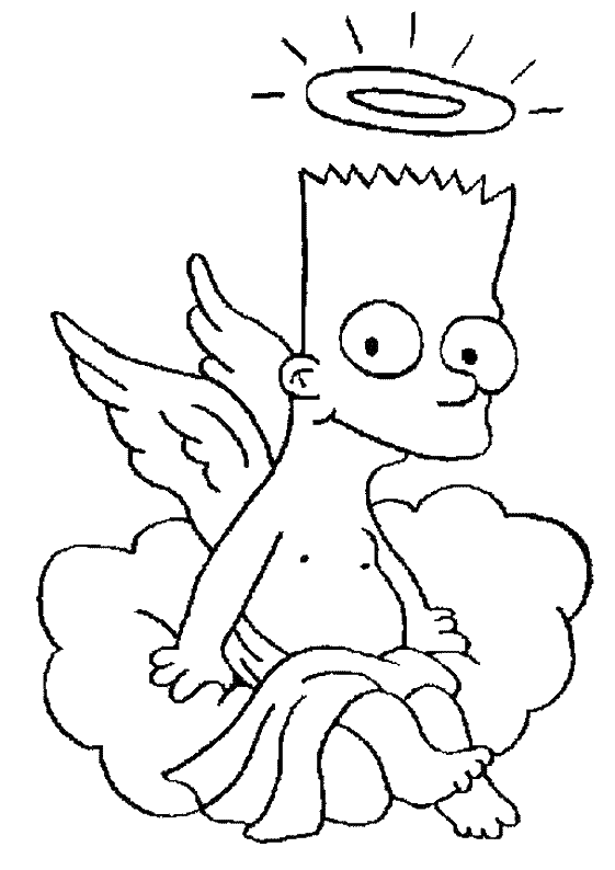 Los Simpson para colorear bart - Imagui