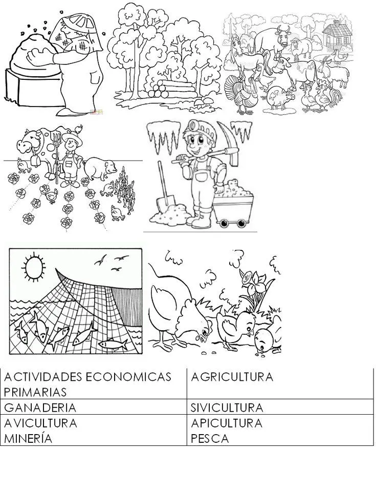 actividades economicas para colorear agricultura - Buscar con Google |  Actividades economicas, Actividades, Situaciones didacticas para preescolar