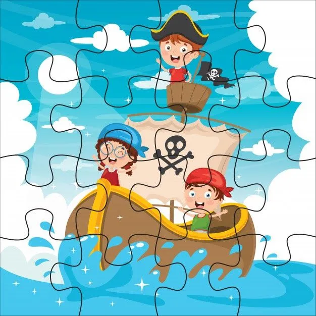 Actividades para Educación Infantil: 7 puzzles de 16 piezas Actividades para Educación Infantil: 7 puzzles de 16 piezas