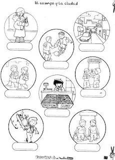 Actividades Escolares: Actividades sobre campo y ciudad Actividades Escolares: Actividades sobre campo y ciudad