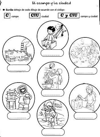 Actividades Escolares: Actividades sobre campo y ciudad | sociales ... Actividades Escolares: Actividades sobre campo y ciudad | sociales ...