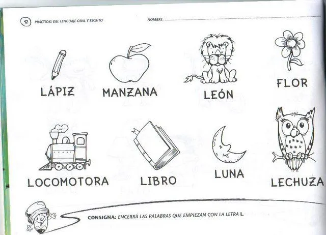 Actividades Escolares: actividades de lengua para el 1° grado Actividades Escolares: actividades de lengua para el 1° grado