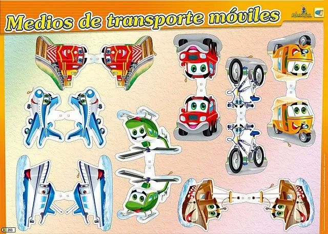 Actividades Escolares: actividades sobre medios de transportes Actividades Escolares: actividades sobre medios de transportes