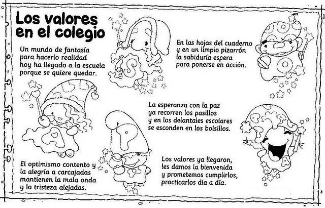 Actividades Escolares: actividades sobre valores Actividades Escolares: actividades sobre valores