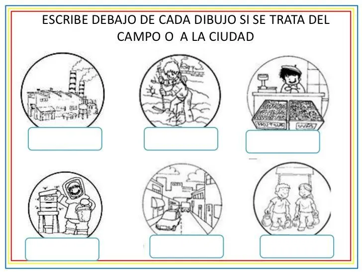 Actividades Escolares: imagenes para trabajar el campo y la ciudad ...