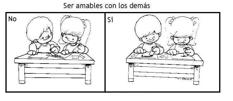 Actividades Escolares: láminas de buenos modales Actividades Escolares: láminas de buenos modales