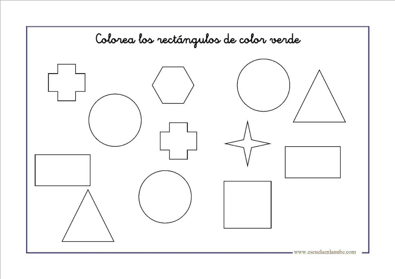 Actividades y fichas para enseñar las figuras geométricas