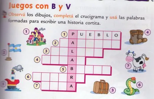 Actividades Segundo Grado Primaria: Uso de la V y la B Actividades Segundo Grado Primaria: Uso de la V y la B