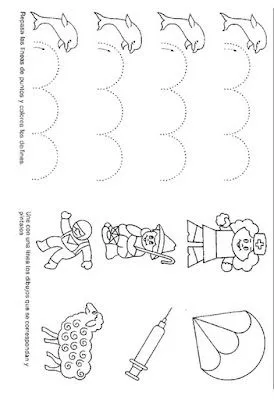 ACTIVIDADES DE GRAFOMOTRICIDAD Y COLOREAR : FICHAS PARA NIÑOS ACTIVIDADES DE GRAFOMOTRICIDAD Y COLOREAR : FICHAS PARA NIÑOS