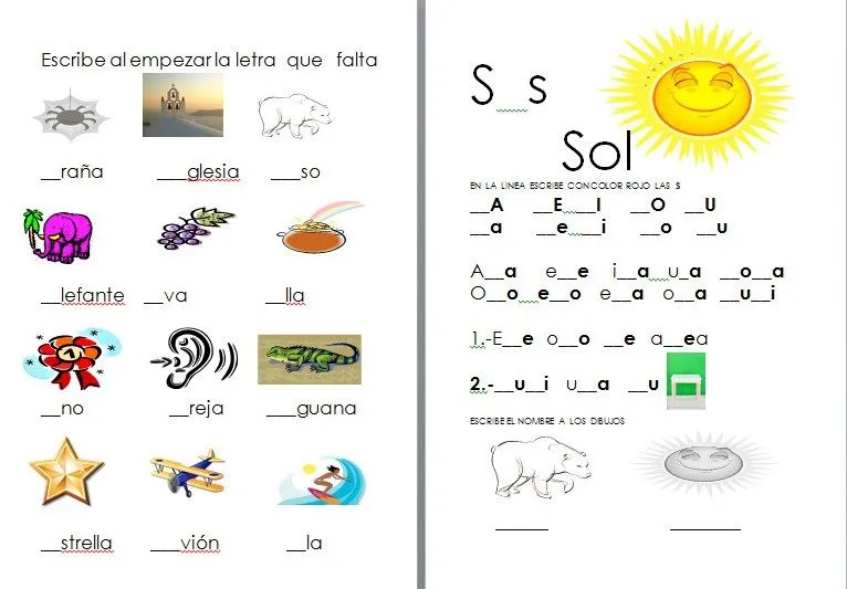 Actividades de lectoescritura para primer grado | Material Educativo Actividades de lectoescritura para primer grado | Material Educativo
