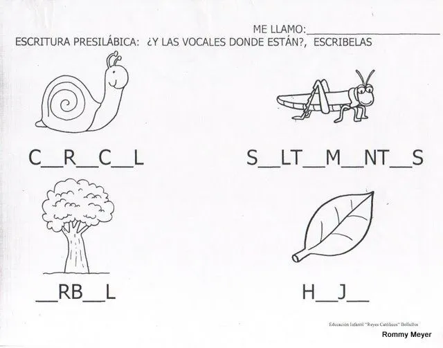 Actividades de lectoescritura para preescolar 3 - Imagui