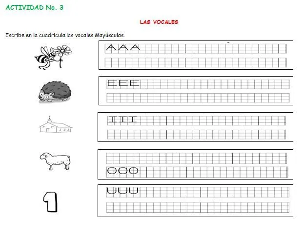 Tareas de lectoescritura para Preescolar - Imagui